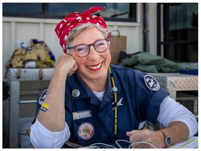 Claire Dahl as Rosie the Riveter