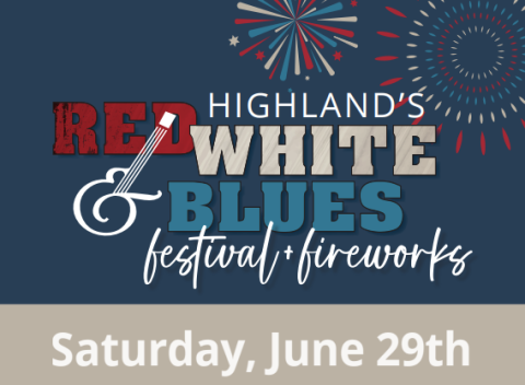 Red White and Blues Festival Logo