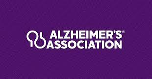 Purple background with Alzheimer's Association logo