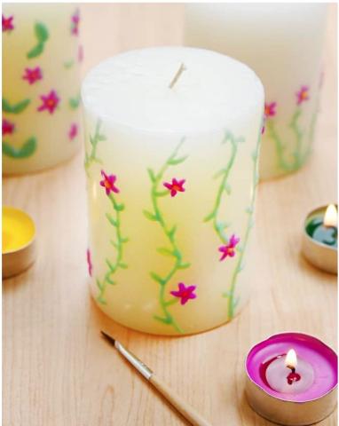 candle painting