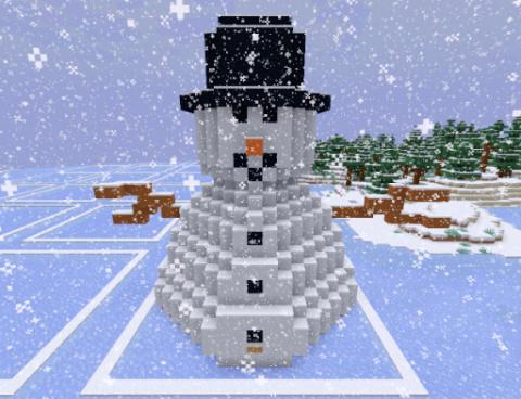 minecraft - snowman's paradise