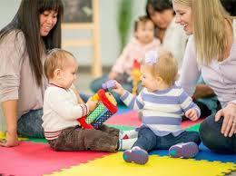 children and adults at storytime